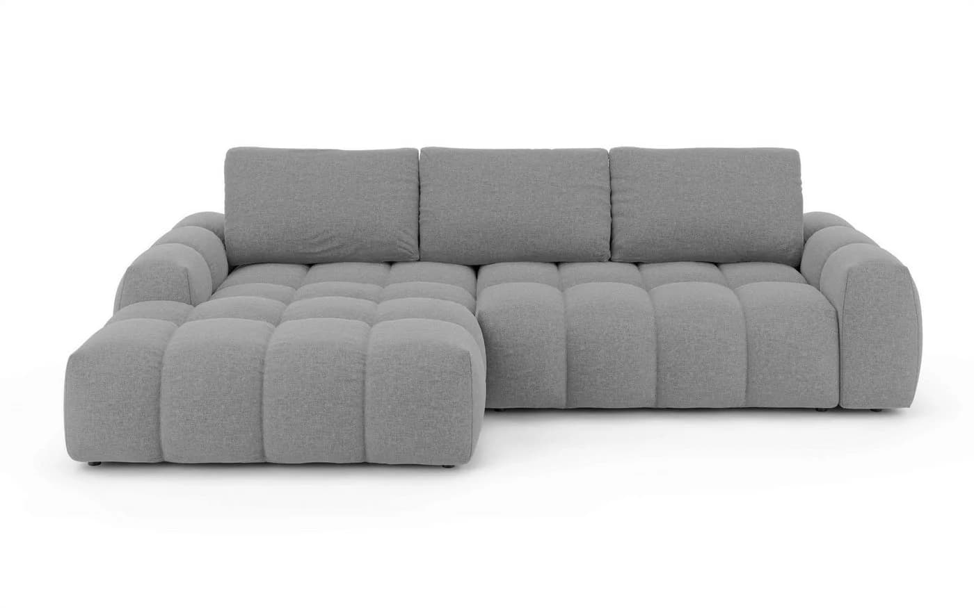 OTTO HOME Ecksofa AZITA L-Form Grau 270 cm Chenille