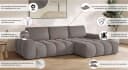 OTTO HOME Ecksofa AZITA L-Form Beige Samtoptik Bild 3