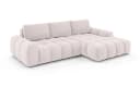 OTTO HOME Ecksofa AZITA L-Form Beige Samtoptik Bild 5