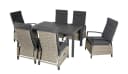 Garten-Essgruppe OTTO HOME "Menton" Dunkelgrau Aluminium Wicker Bild 1