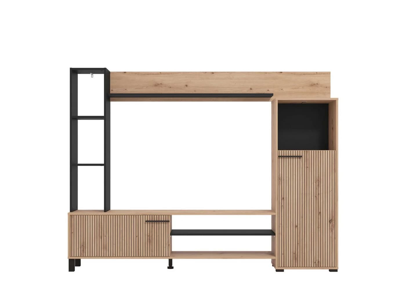 INOSIGN Wohnwand Retimno mit TV-Board, Highboard, Standregal und Wandregal - Bild 3