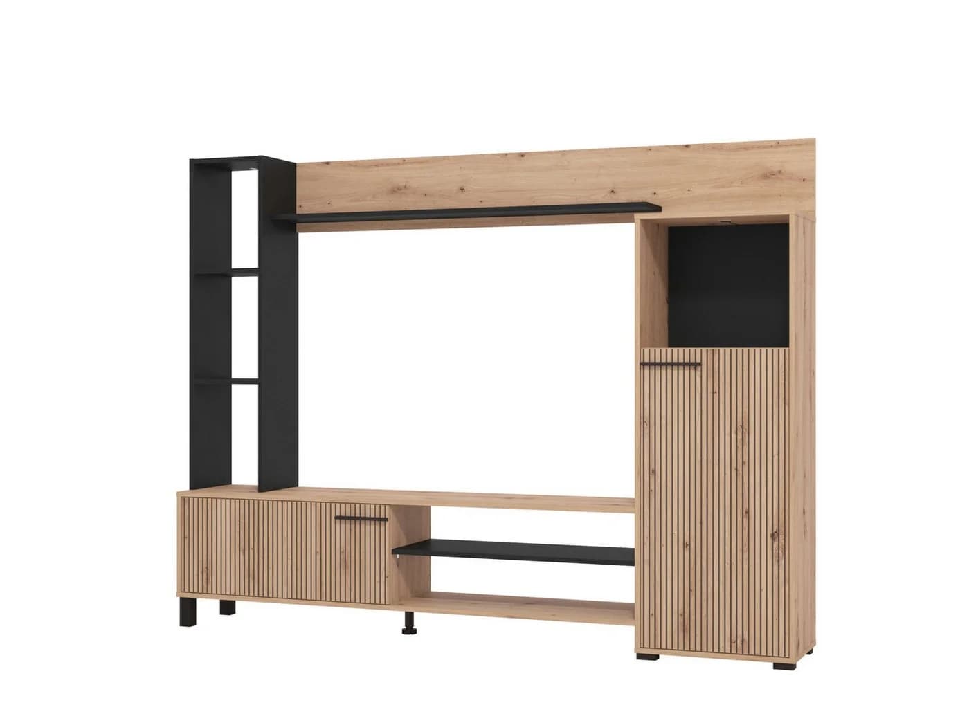INOSIGN Wohnwand Retimno mit TV-Board, Highboard, Standregal und Wandregal - Bild 4