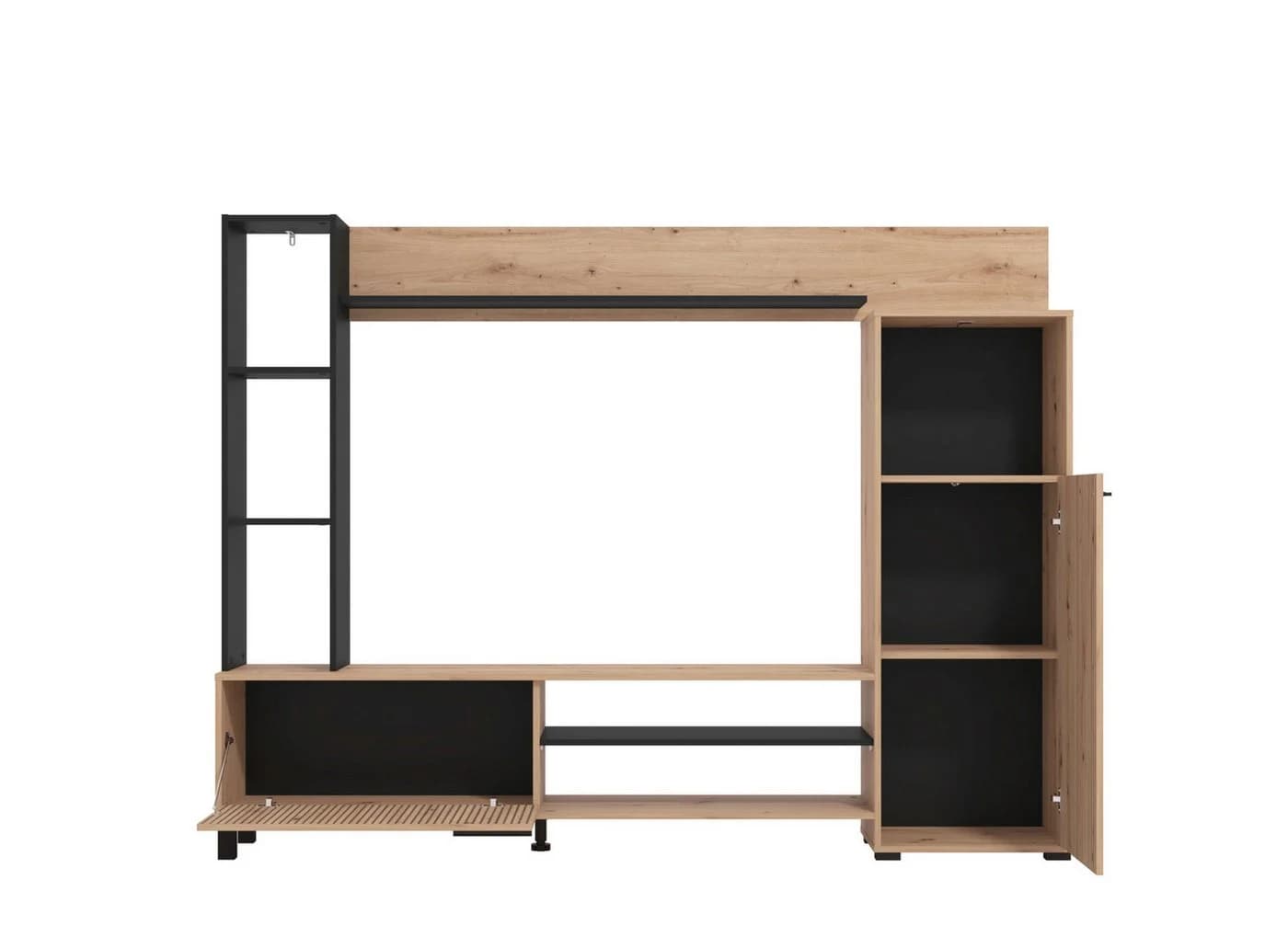 INOSIGN Wohnwand Retimno mit TV-Board, Highboard, Standregal und Wandregal - Bild 5