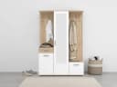 INOSIGN Kompaktgarderobe Martin Flurgarderobe 134 cm Breite mit Spiegel und 10 Haken Bild 2