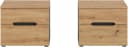 Nachtkommode Home Affaire REHAT 2er Set Grau Bild 3