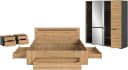 Home affaire Schlafzimmer-Set Rehat 4-teilig Bett 180x200 cm Nachttisch Kleiderschrank Bild 1