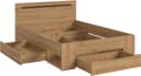 Stauraumbett HOME AFFAIRE REHAT 144 cm Breite 3 Schubkästen Basalt Grau Bild 4