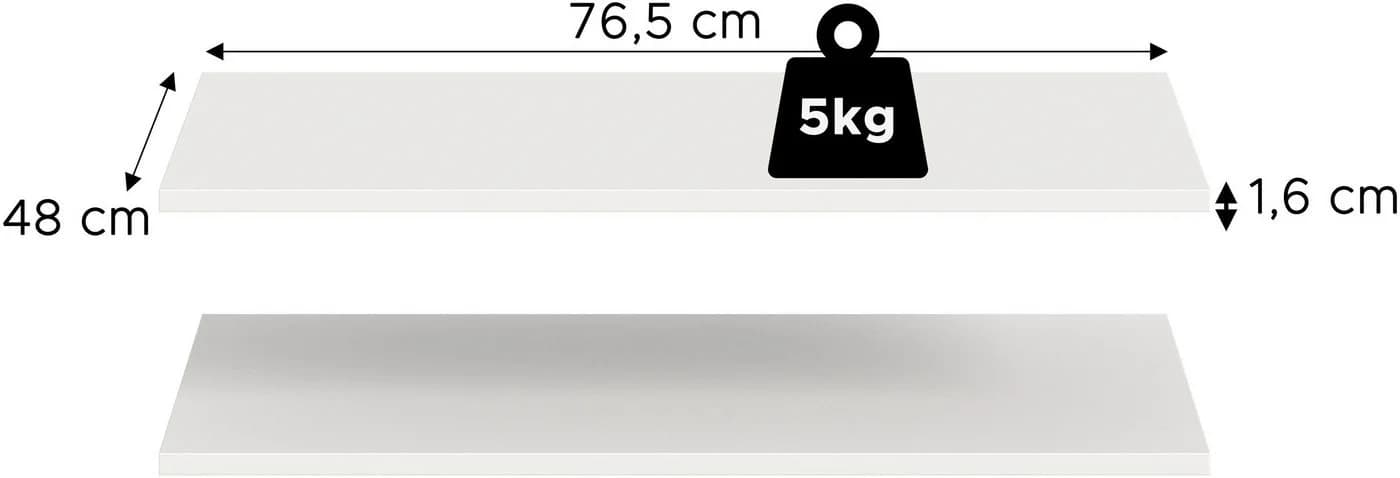 Home Affaire Einlegeboden Set Skarde Weiß 2er - Bild 2