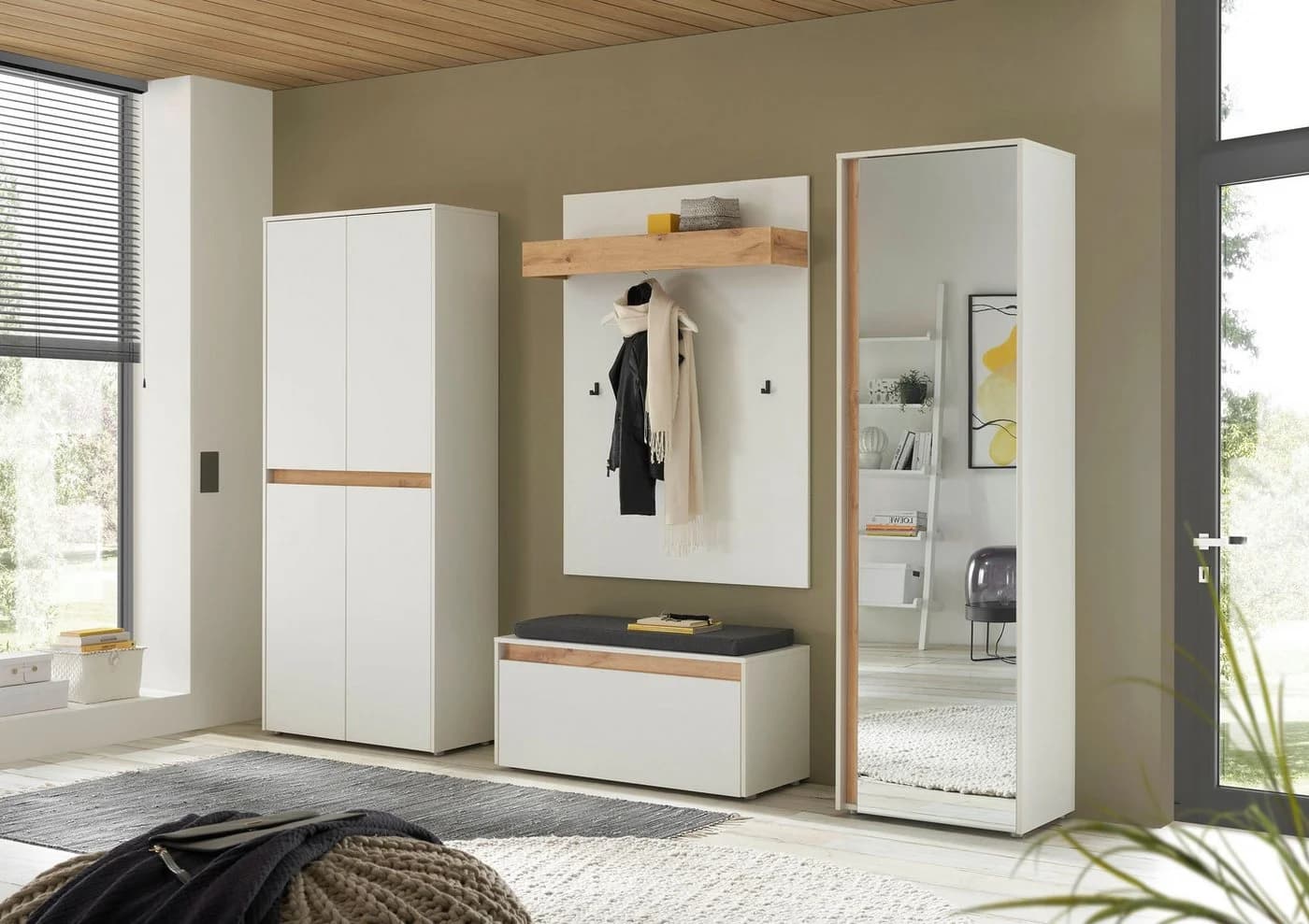 INOSIGN Garderoben-Set City/Giron, moderne Garderobe, viel Stauraum, ca. 40 Schuhe