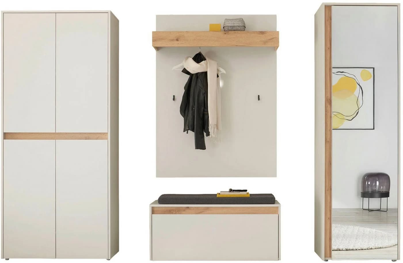 INOSIGN Garderoben-Set City/Giron, moderne Garderobe, viel Stauraum, ca. 40 Schuhe - Bild 3