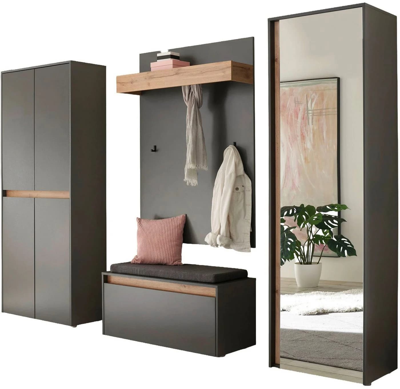 INOSIGN Garderoben-Set City/Giron, moderne Garderobe, viel Stauraum, ca. 40 Schuhe - Bild 2