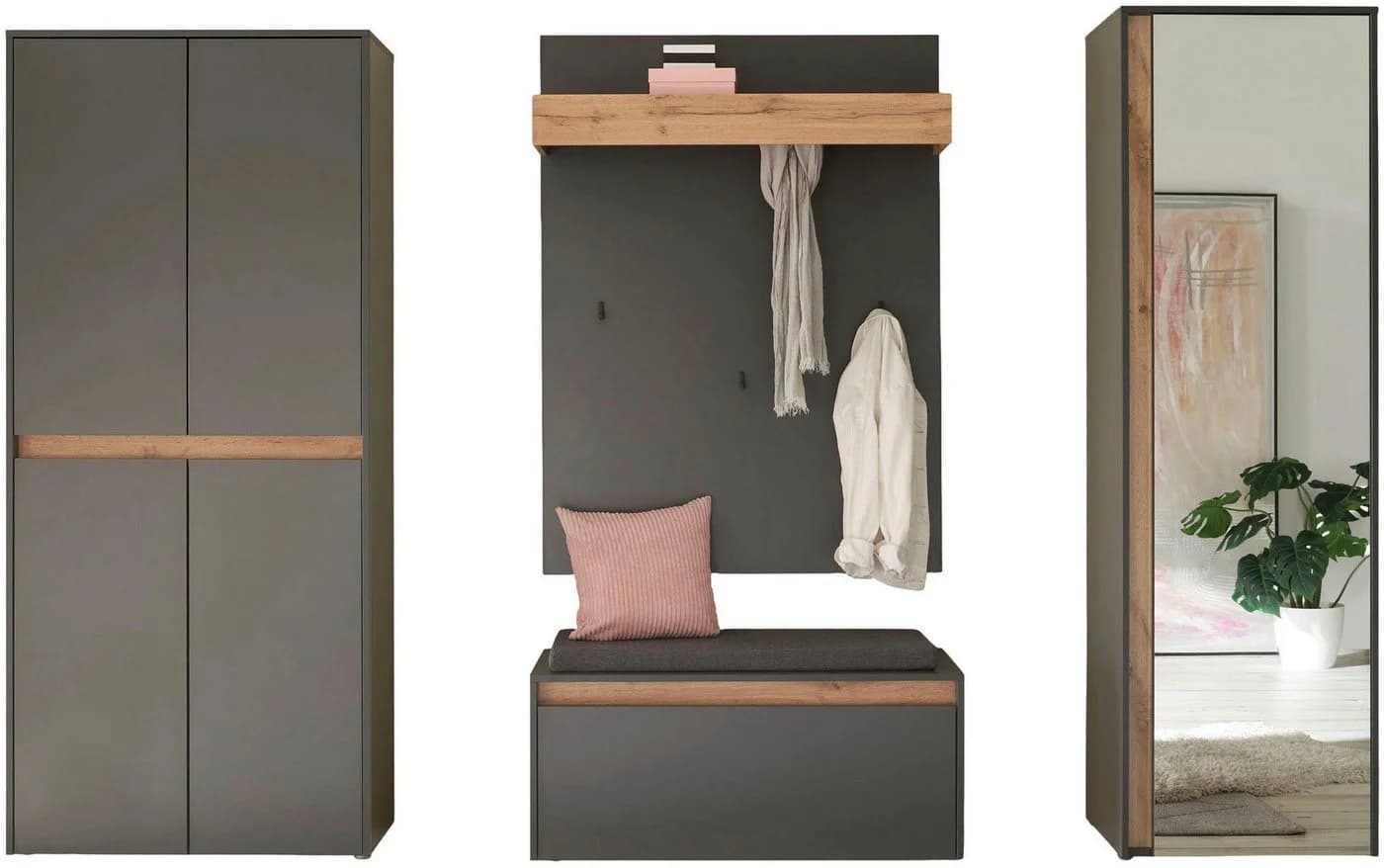 INOSIGN Garderoben-Set City/Giron, moderne Garderobe, viel Stauraum, ca. 40 Schuhe - Bild 3