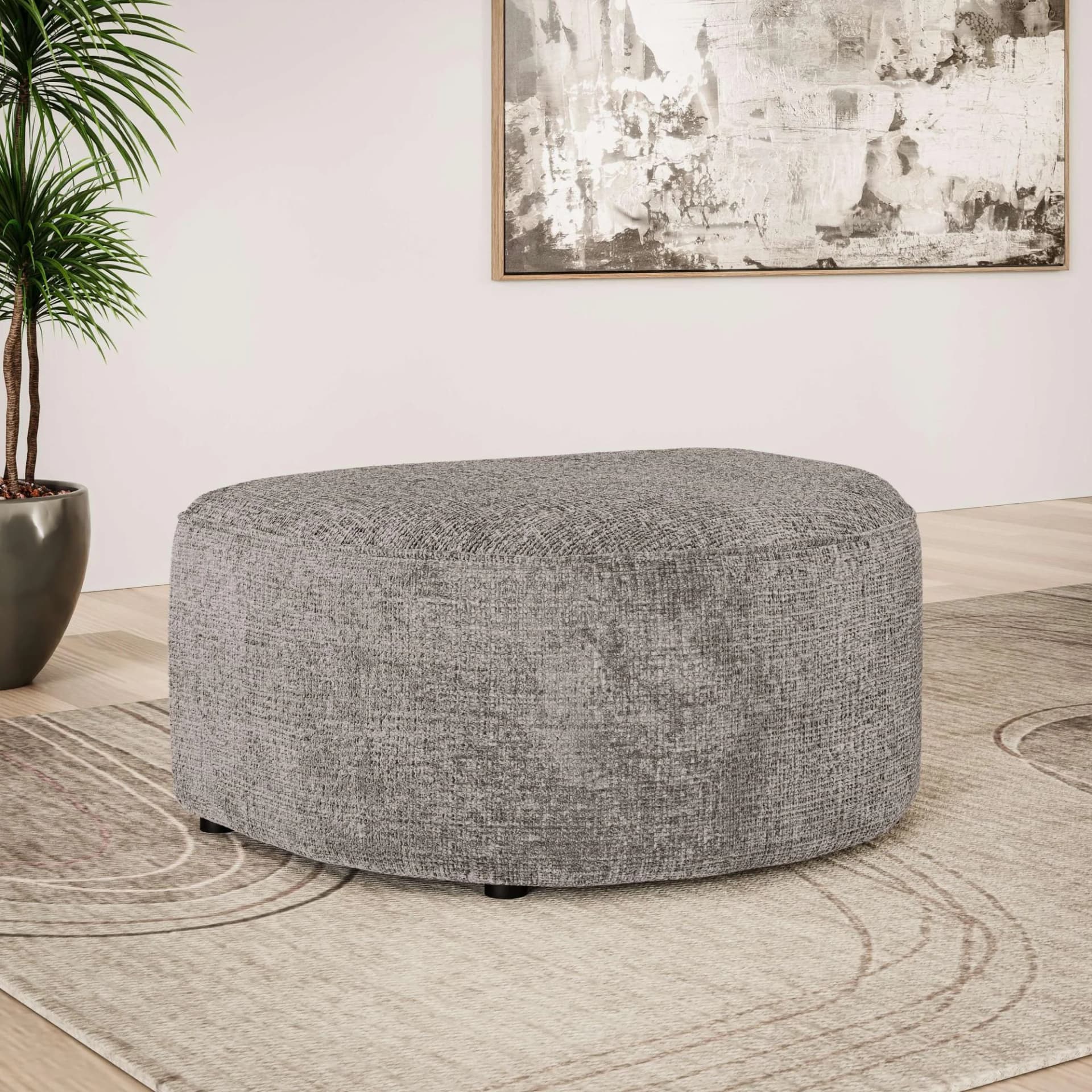 Polsterhocker ADELLA braun 92 cm OTTO HOME