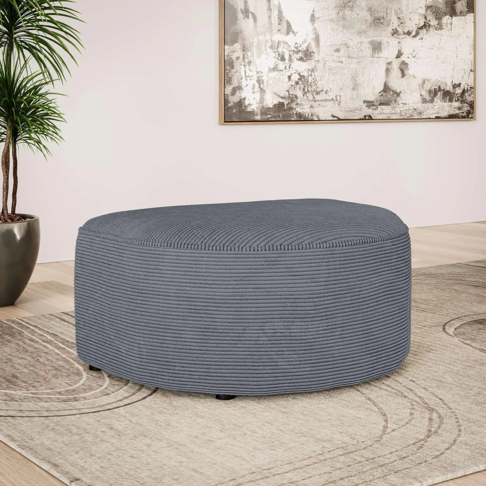 Polsterhocker ADELLA grau 92x69x43 cm OTTO HOME