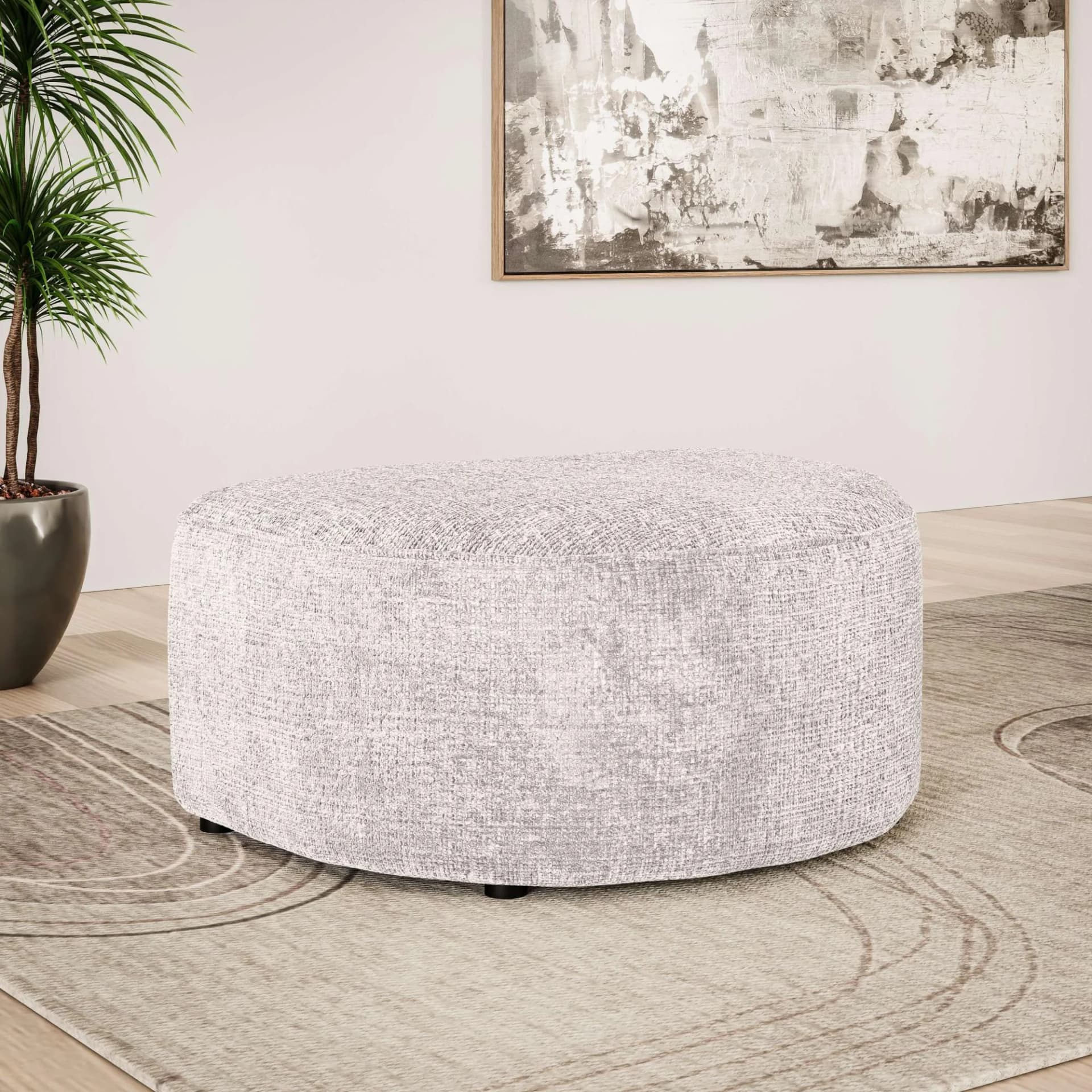 OTTO home Polsterhocker ADELLA Wellenunterfederung