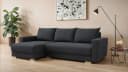 Ecksofa INOSIGN MAGHERA universell Schlafsofa mit Bettkasten, anthrazit, L-Form mit Recamiere Bild 2