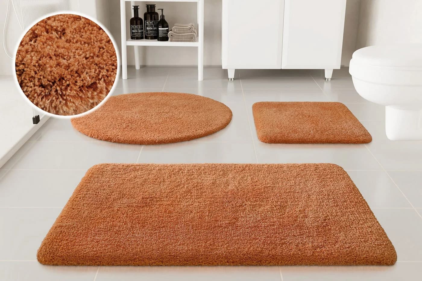 OTTO home Badematte Kaarin Terracotta Flauschig Rutschhemmend - Bild 2