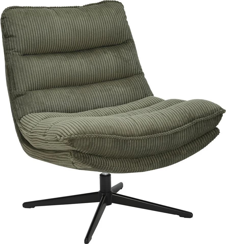 OTTO home Sessel AVAA, Loungesessel im soften Cord-Bezug, 360° Grad drehbar, Relax- und TV-Sessel - Bild 2