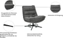 OTTO home Sessel AVAA, Loungesessel im soften Cord-Bezug, 360° Grad drehbar, Relax- und TV-Sessel Bild 3