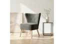 Home Affaire Loungesessel JORIEL Ohrensessel Knopfsteppung Anthrazit Bild 2