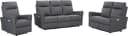 Home affaire Polstergarnitur Finnara 3+2+1 Relaxfunktion USB Federkern Anthrazit Bild 5