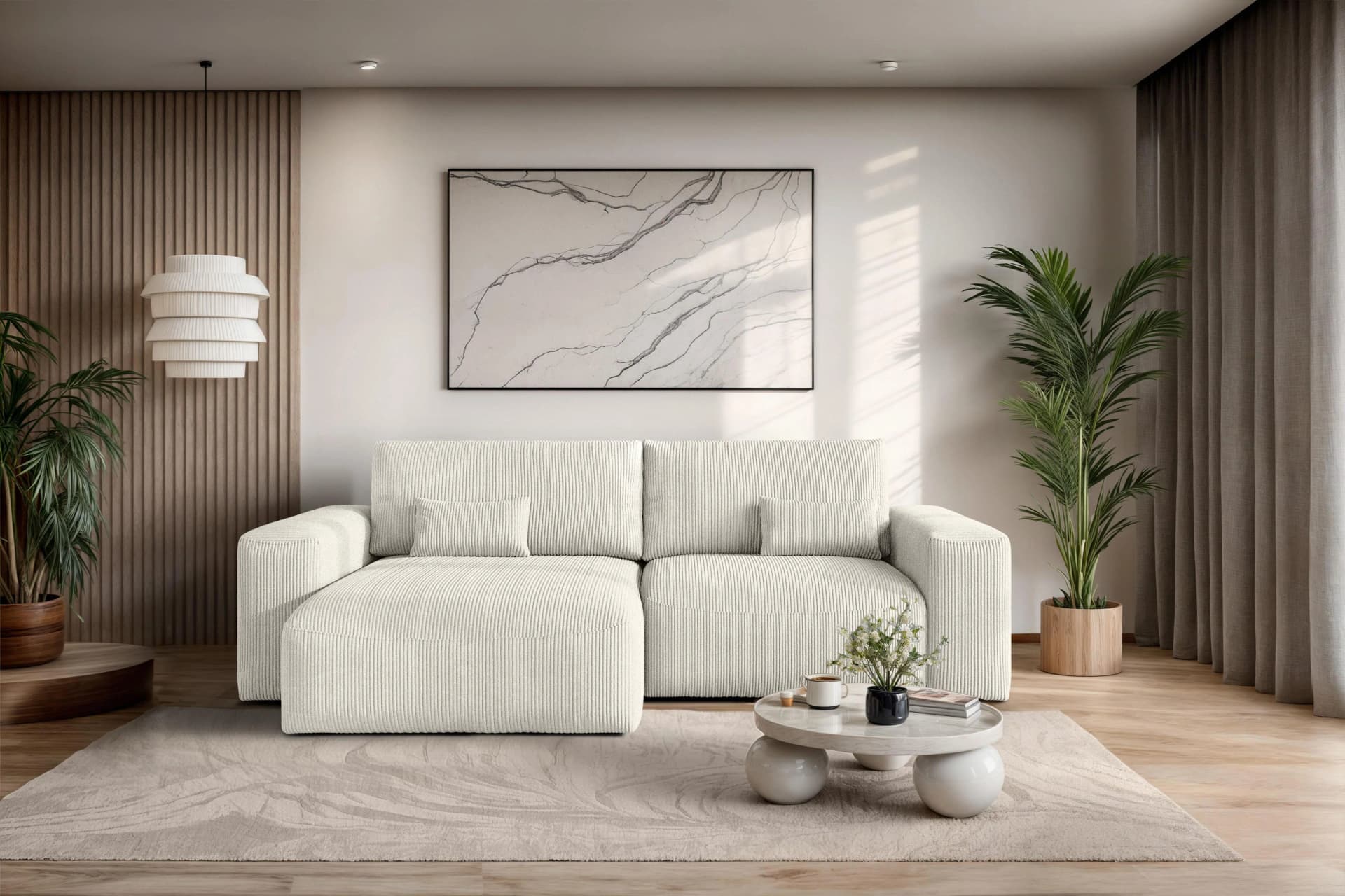 Ecksofa OTTO HOME MATTS Schlafsofa mit Bettkasten Creme