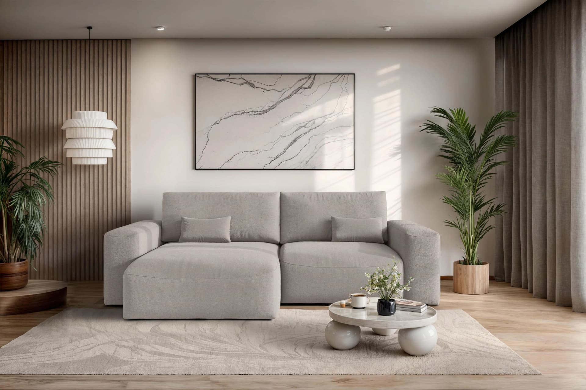 OTTO HOME MATTS Ecksofa Schlafsofa mit Bettkasten, L-Form, Beige