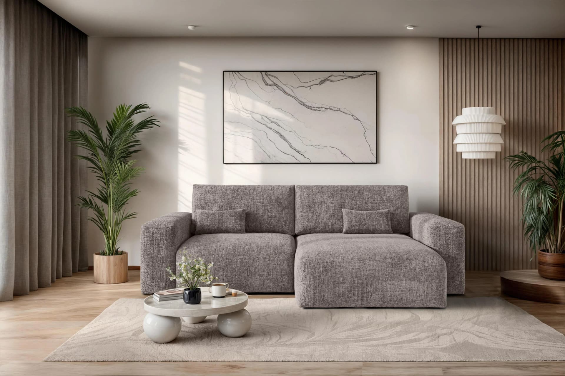 OTTO HOME MATTS Ecksofa Schlafsofa mit Bettkasten, braun, L-Form