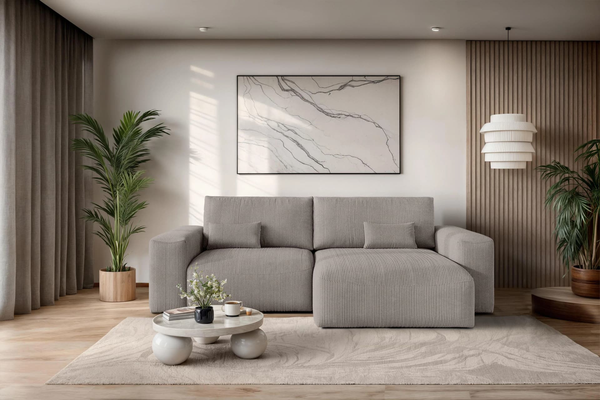 OTTO HOME Ecksofa MATTS Schlafsofa mit Bettkasten, taupe