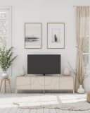 INOSIGN Lowboard Stone 205 cm breit 4 Türen TV-Schrank TV-Kommode Medienboard 3D-Design Push-to-open Bild 1