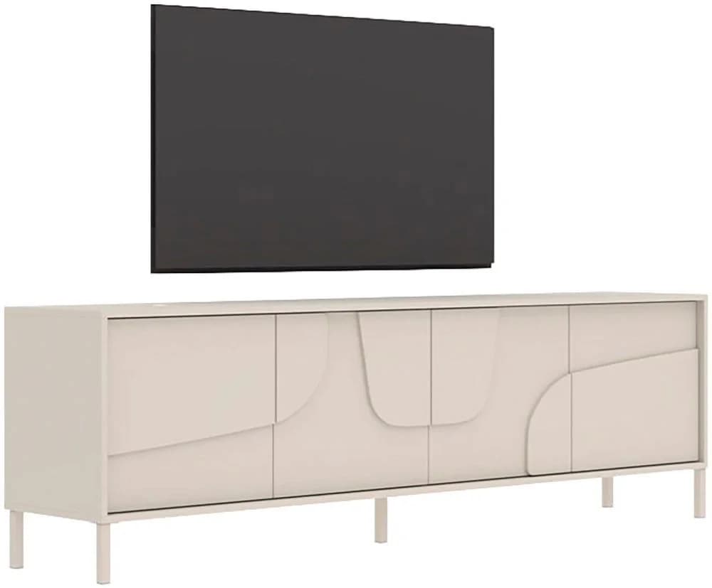 INOSIGN Lowboard Stone 205 cm breit 4 Türen TV-Schrank TV-Kommode Medienboard 3D-Design Push-to-open - Bild 2