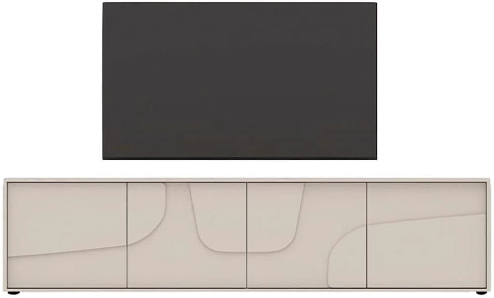 INOSIGN Lowboard Stone 205 cm breit 4 Türen TV-Schrank TV-Kommode Medienboard 3D-Design Push-to-open - Bild 5