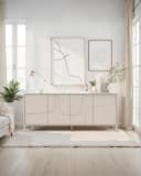 INOSIGN Sideboard Stone 205 cm breit, 4 Türen, Anrichte, Kommode, Stauraumschrank, 3D-Design, Push-to-open Bild 1