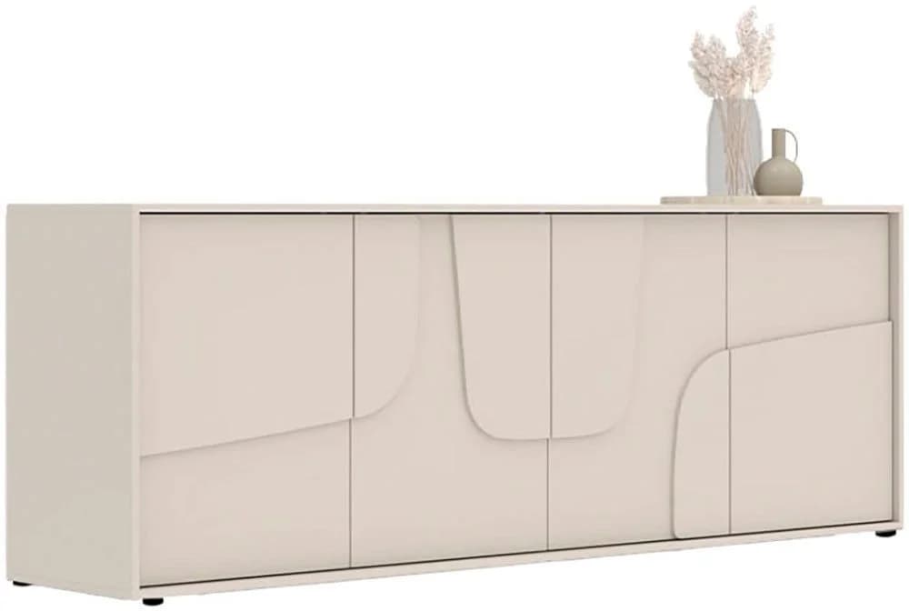 INOSIGN Sideboard Stone 205 cm breit, 4 Türen, Anrichte, Kommode, Stauraumschrank, 3D-Design, Push-to-open - Bild 3