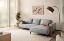HOME AFFAIRE Ecksofa TVINNU L-Form Silbergrau Leinenoptik Bild 2