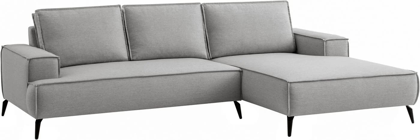 HOME AFFAIRE Ecksofa TVINNU L-Form Silbergrau Leinenoptik - Bild 5