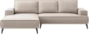 HOME AFFAIRE Ecksofa TVINNU L-Form Leinenoptik Beige Schwarz Bild 1
