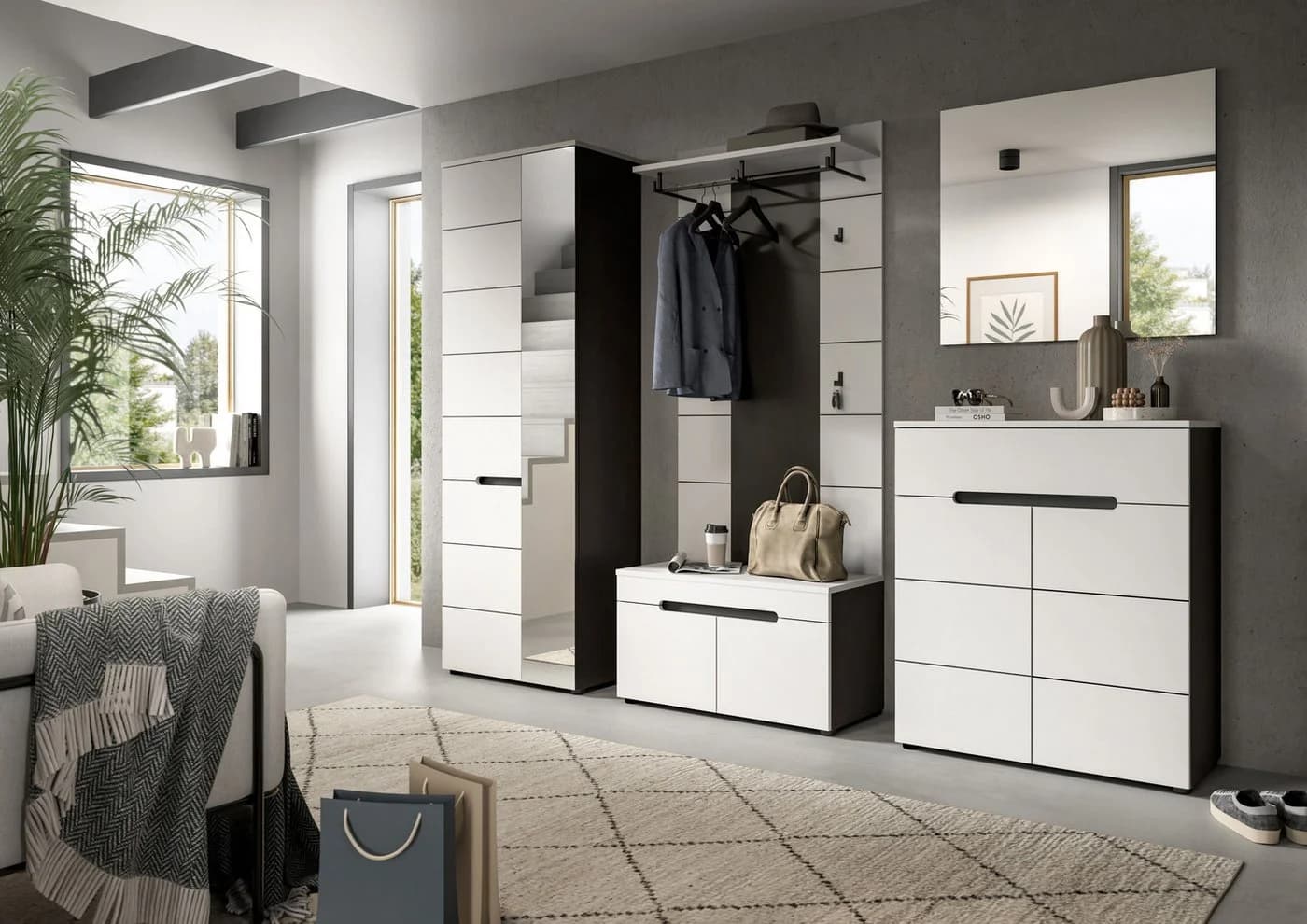 Garderobenschrank INOSIGN REHAT 6 Fächer 190 cm - Bild 5