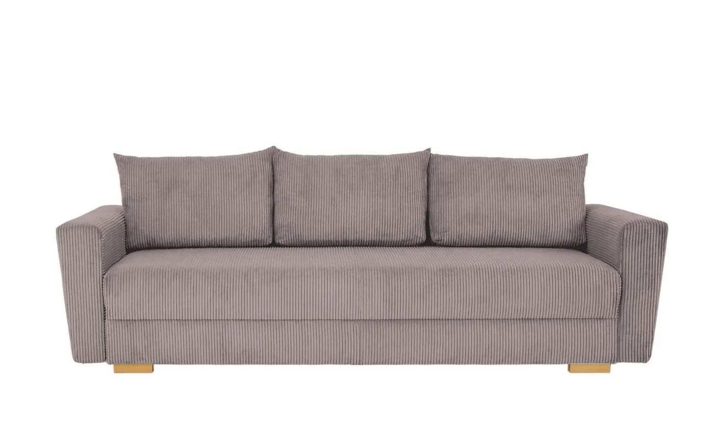 Home affaire MAGHERA 3-Sitzer Schlafsofa mit Bettkasten beige