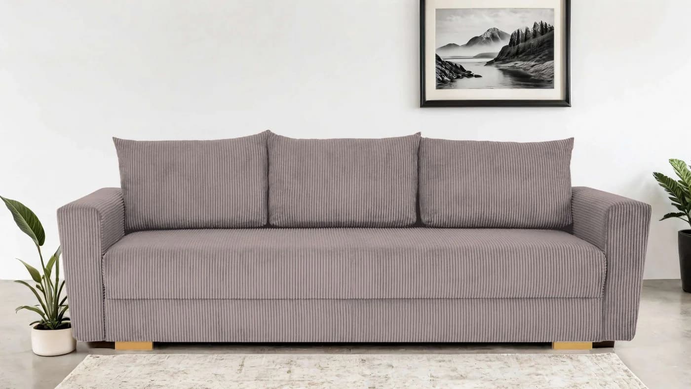 Home affaire MAGHERA 3-Sitzer Schlafsofa mit Bettkasten beige - Bild 2