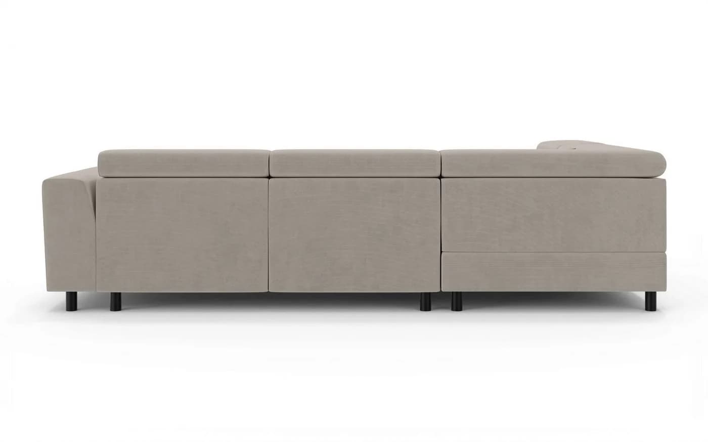 OTTO HOME AADEN Ecksofa mit Bettfunktion und Bettkasten Taupe - Bild 5