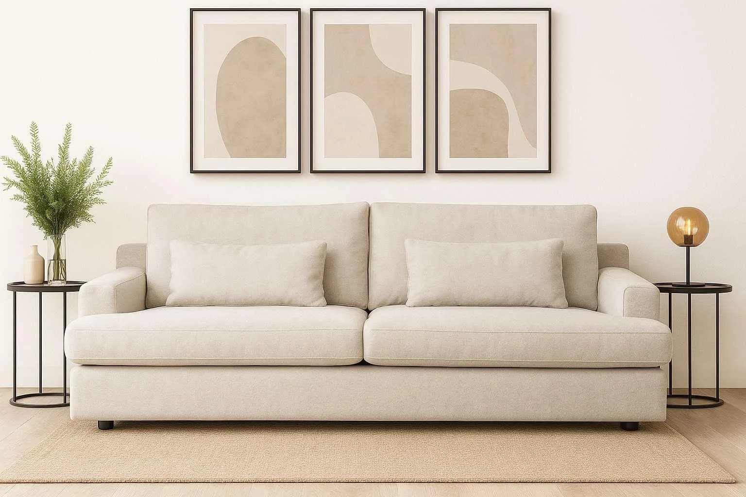 Big-Sofa HOME AFFAIRE "Evelle 3 Sitzer Maxi" Creme