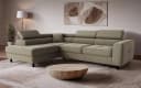 OTTO HOME AADEN Ecksofa mit Bettfunktion und Bettkasten Braun Bild 2