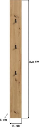 INOSIGN Garderobenpaneel EVRID 160 cm inkl. 3 Metall-Haken Bild 5