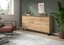 Sideboard INOSIGN TOMA 160 cm Metall-Kufen 4 Türen 4 Einlegeböden Bild 1