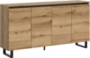 Sideboard INOSIGN TOMA 160 cm Metall-Kufen 4 Türen 4 Einlegeböden Bild 2