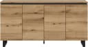 Sideboard INOSIGN TOMA 160 cm Metall-Kufen 4 Türen 4 Einlegeböden Bild 3