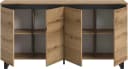 Sideboard INOSIGN TOMA 160 cm Metall-Kufen 4 Türen 4 Einlegeböden Bild 4