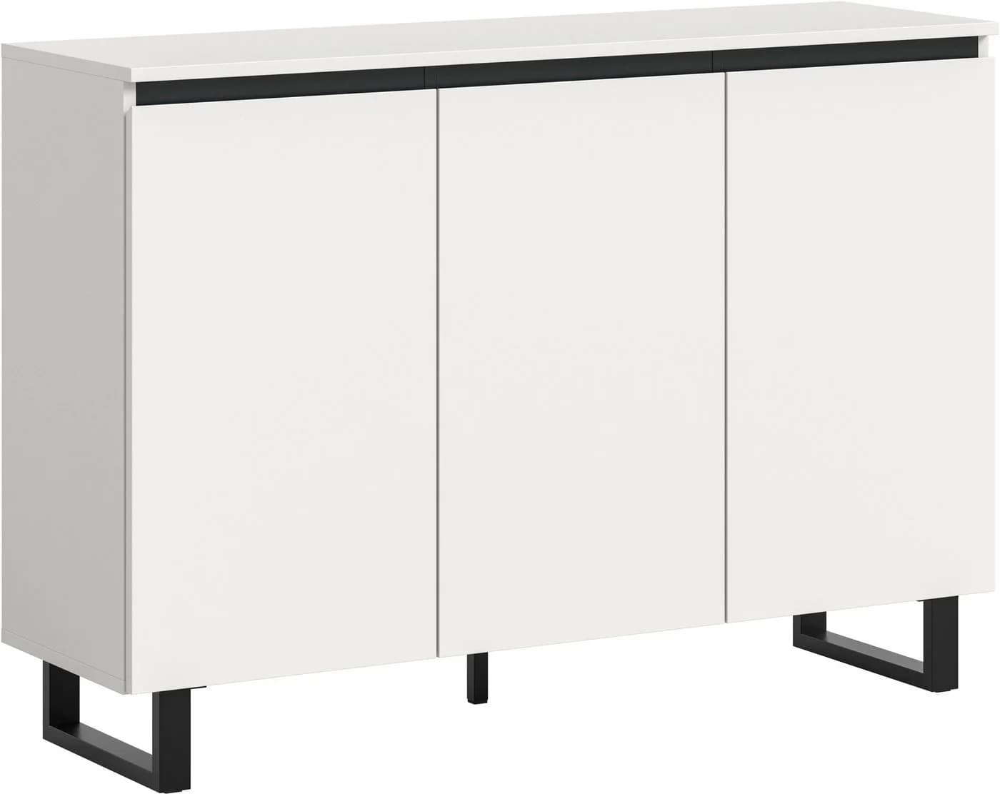 INOSIGN Sideboard TOMA 120 cm Weiß Metall-Kufen - Bild 2