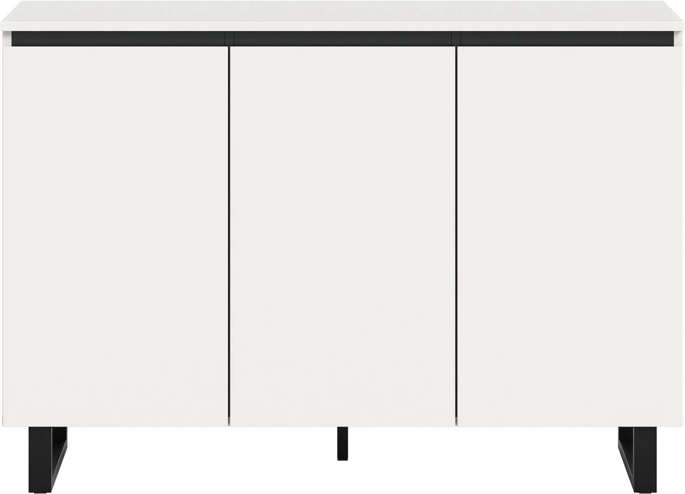 INOSIGN Sideboard TOMA 120 cm Weiß Metall-Kufen - Bild 3